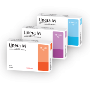 Linera M 2.5 mg+850 mg Tablet