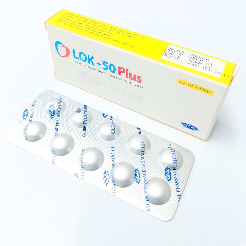 Lok-50 Plus 50 mg+12.5 mg Tablet Lok-50 Plus 50 mg+12.5 mg Tablet