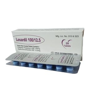 Losardil 100/12.5 100 mg+12.5 mg Tablet Losardil 100/12.5 100 mg+12.5 mg Tablet