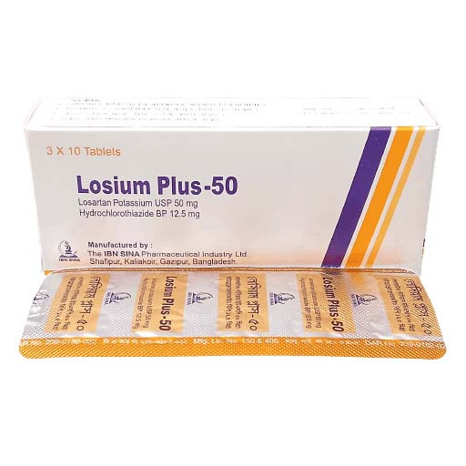 Losium Plus 50 mg+12.5 mg Tablet Losium Plus 50 mg+12.5 mg Tablet