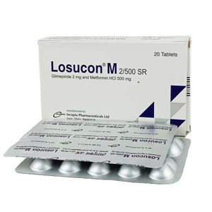 Losucon M 2 mg+500 mg Tablet (Sustained Release) Losucon M 2 mg+500 mg Tablet (Sustained Release)