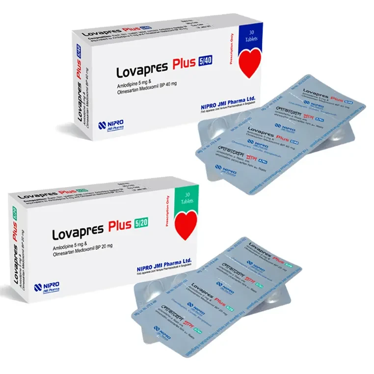 Lovapres Plus 5 mg+20 mg Tablet Lovapres Plus 5 mg+20 mg Tablet