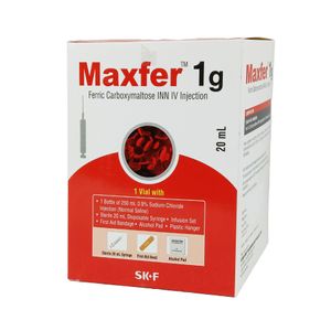 Maxfer 1 gm/20 ml IV Injection or Infusion Maxfer 1 gm/20 ml IV Injection or Infusion