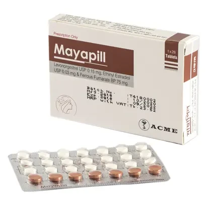 Mayapill 0.03 mg+0.15 mg+75 mg Tablet Mayapill 0.03 mg+0.15 mg+75 mg Tablet