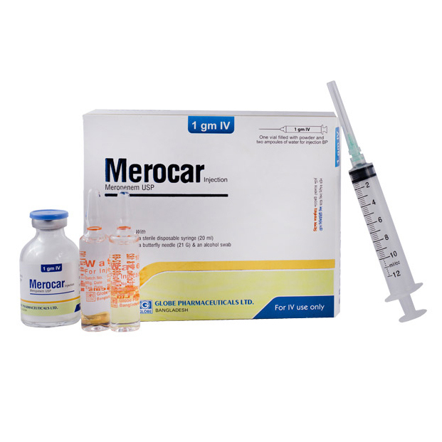 Merocar 1 gm/vial IV Injection or Infusion