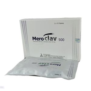 Meroclav 500 mg+125 mg Tablet Meroclav 500 mg+125 mg Tablet
