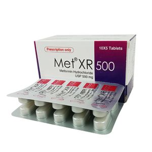 Met XR 500 mg Tablet (Extended Release) Met XR 500 mg Tablet (Extended Release)