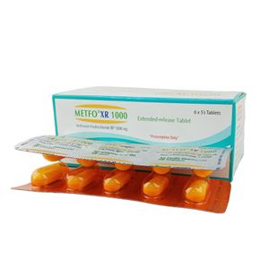 Metfo XR 1000 mg Tablet (Extended Release) Metfo XR 1000 mg Tablet (Extended Release)