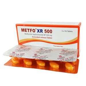 Metfo XR 500 mg Tablet (Extended Release) Metfo XR 500 mg Tablet (Extended Release)