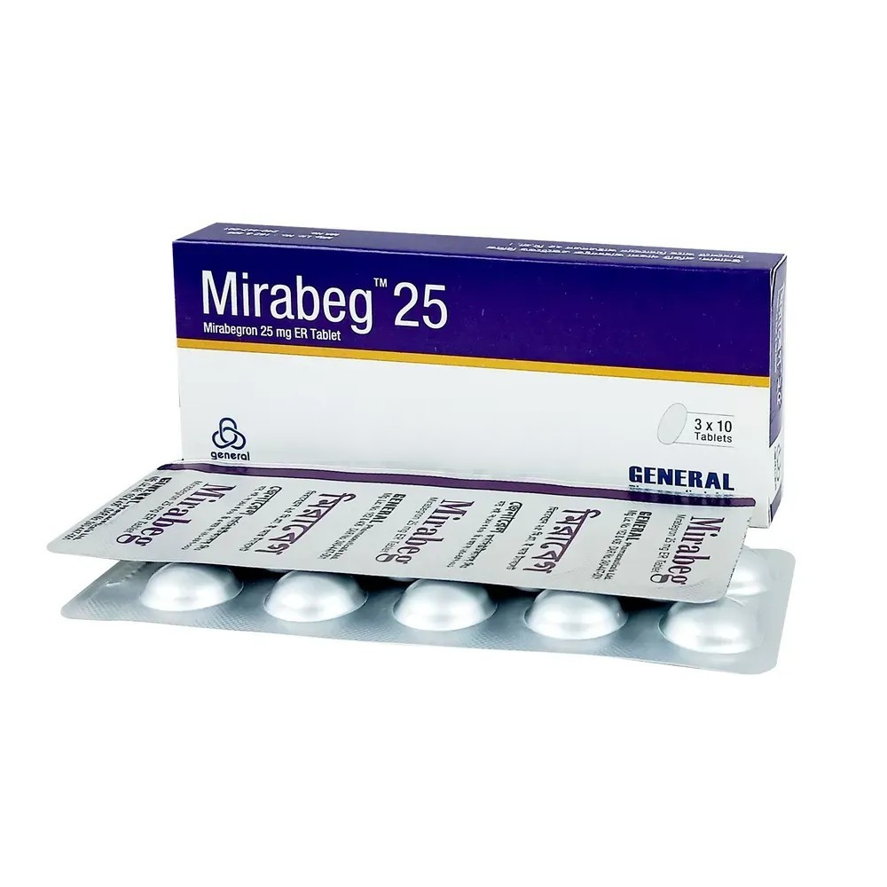 Mirabeg ER 25 mg Tablet (Extended Release) Mirabeg ER 25 mg Tablet (Extended Release)