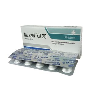 Mirasol XR 25 mg Tablet (Extended Release) Mirasol XR 25 mg Tablet (Extended Release)