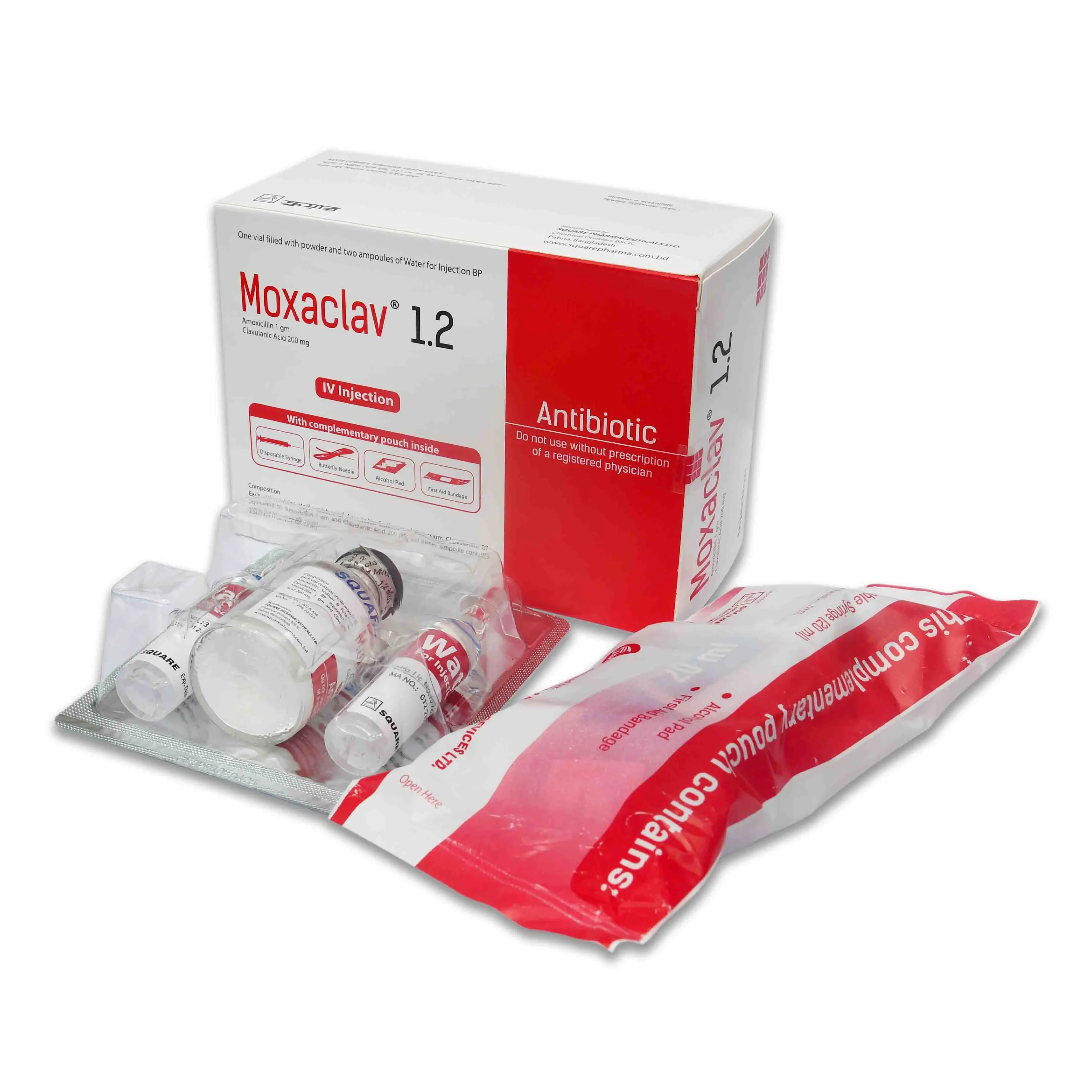 Moxaclav (1 gm+200 mg)/20 ml IV Injection Moxaclav (1 gm+200 mg)/20 ml IV Injection