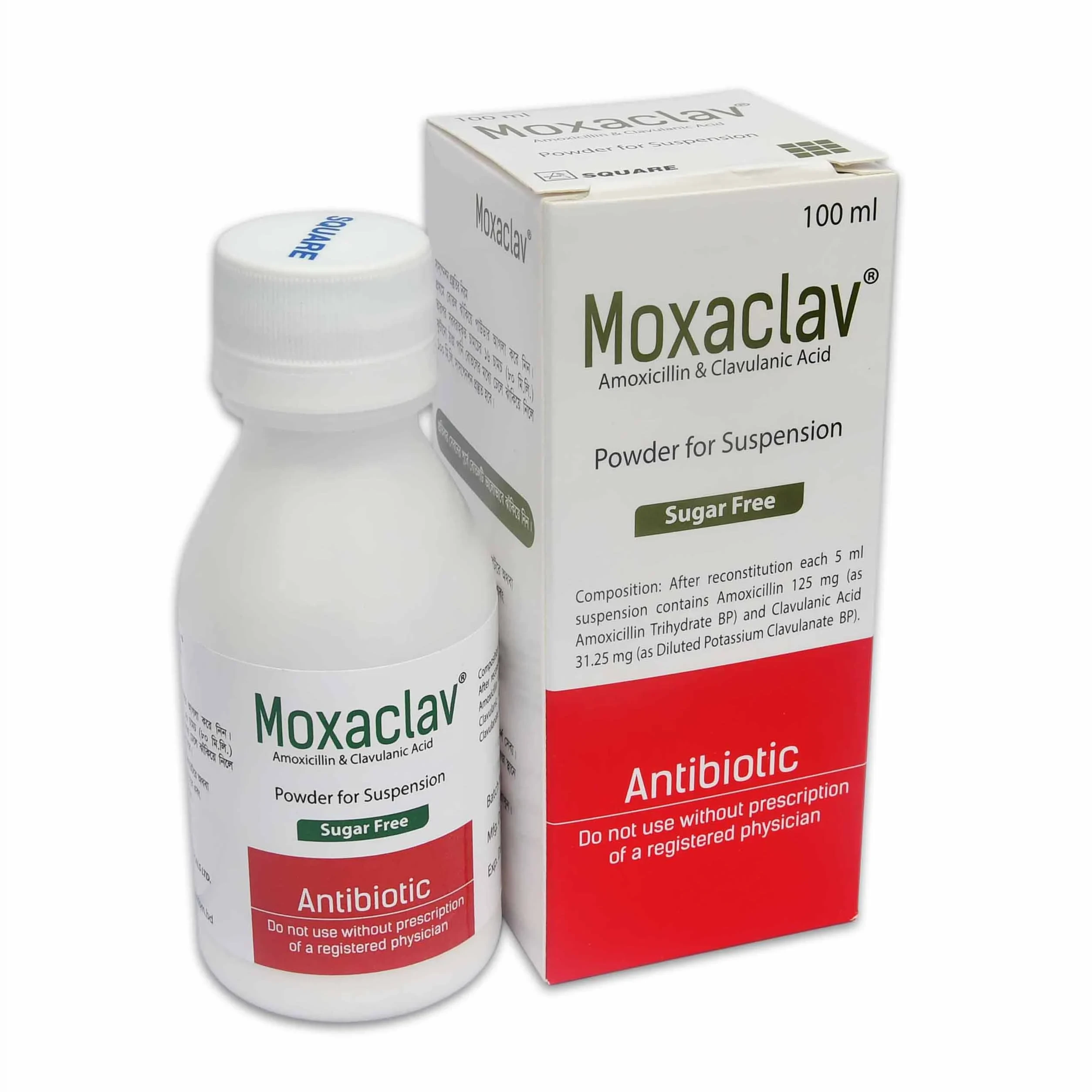 Moxaclav (125 mg+31.25 mg)/5 ml Powder for Suspension Moxaclav (125 mg+31.25 mg)/5 ml Powder for Suspension