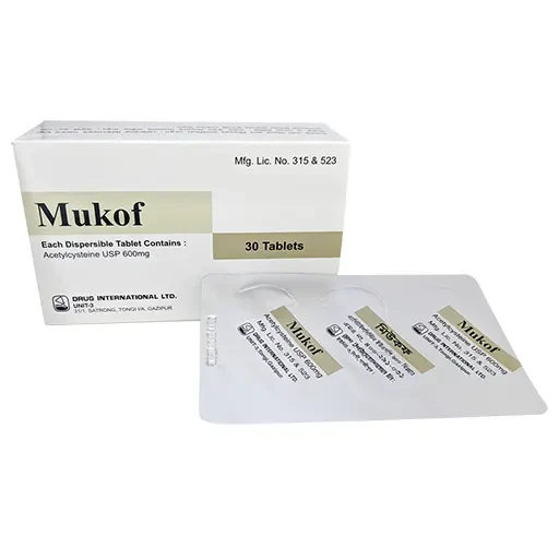 Mukof 600 mg Dispersible Tablet