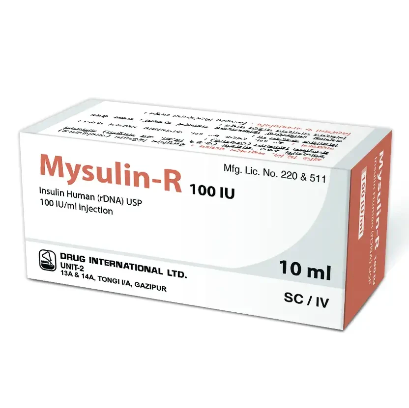 Mysulin R 100 IU/ml SC Injection