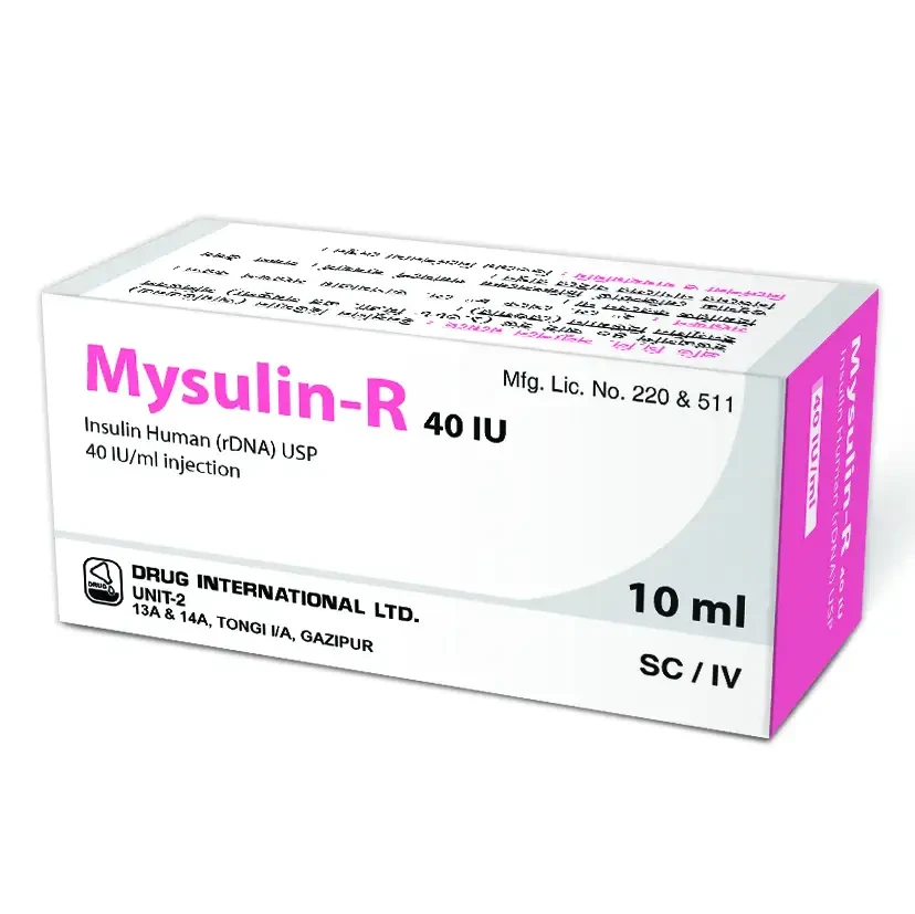 Mysulin R 40 IU/ml SC Injection