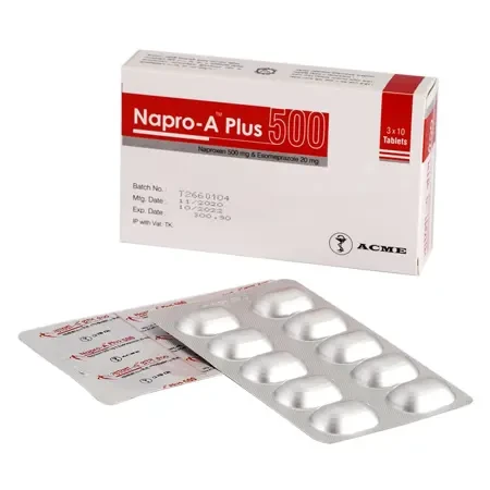Napro-A Plus 500 mg+20 mg Tablet (Delayed Release) Napro-A Plus 500 mg+20 mg Tablet (Delayed Release)