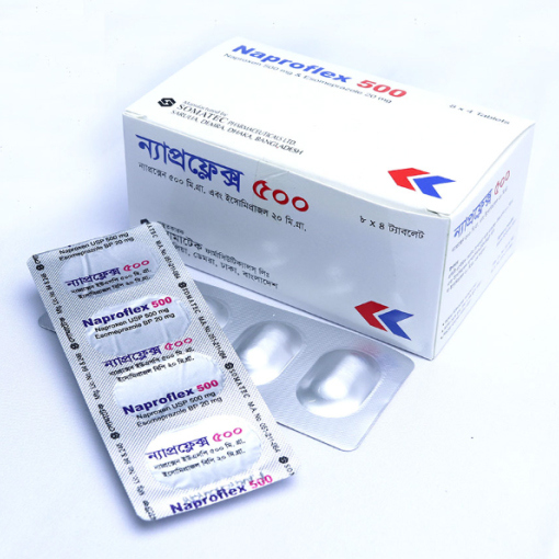 Naproflex 500 mg+20 mg Tablet (Delayed Release)