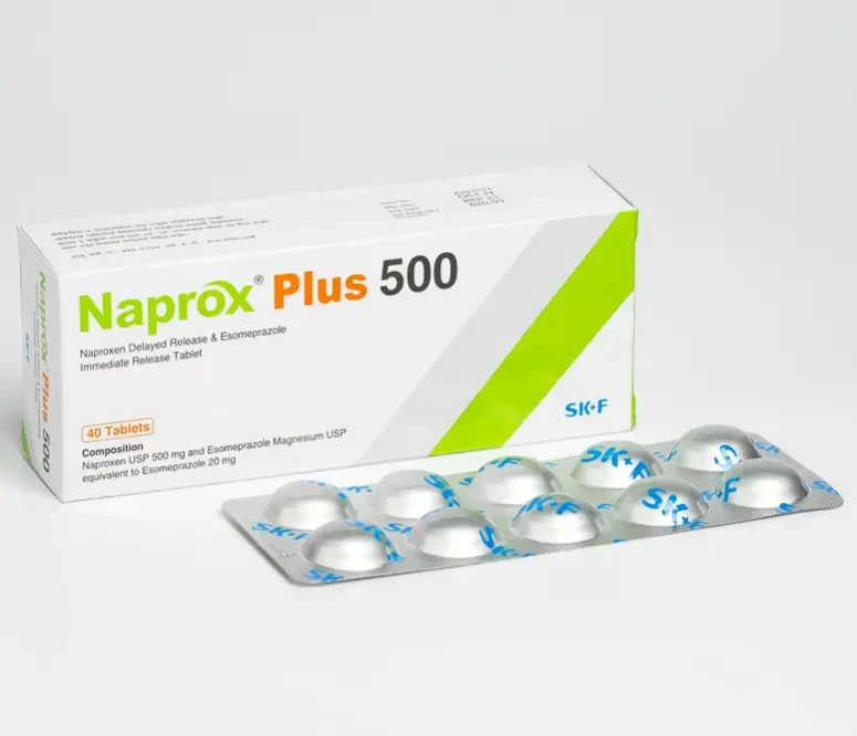 Naprox Plus 500 mg+20 mg Tablet (Delayed Release) Naprox Plus 500 mg+20 mg Tablet (Delayed Release)