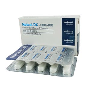 Natcal DX 600 mg+400 IU Tablet Natcal DX 600 mg+400 IU Tablet