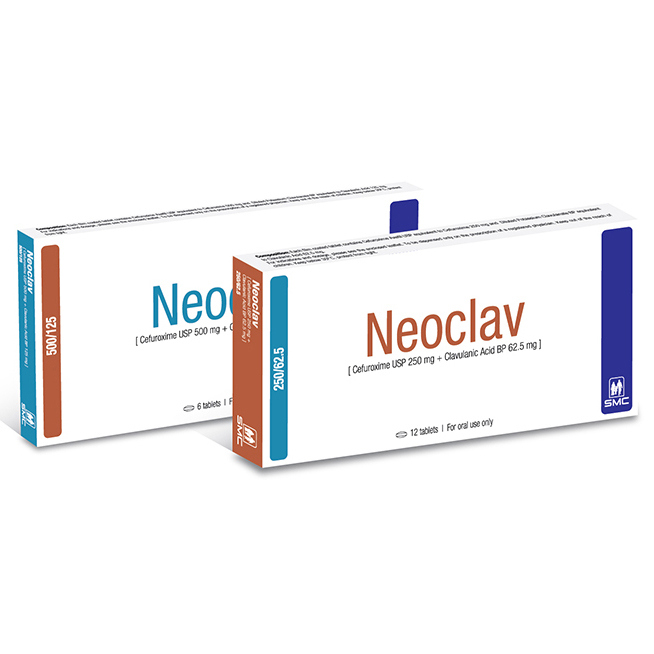 Neoclav 500 mg+125 mg Tablet Neoclav 500 mg+125 mg Tablet
