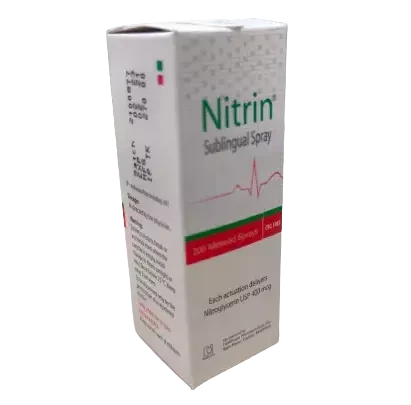 Nitrin 400 mcg/spray Topical Spray Nitrin 400 mcg/spray Topical Spray