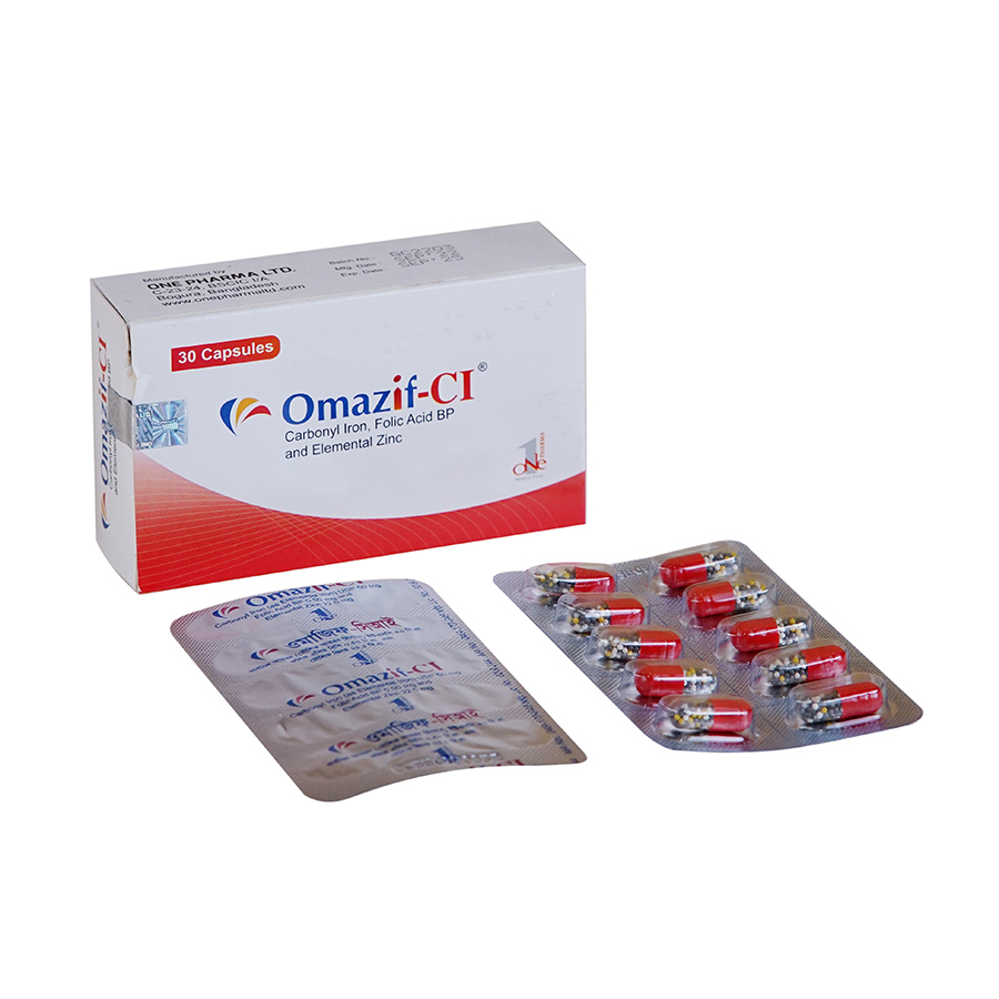 Omazif-CI 50 mg+0.50 mg+61.80 mg Capsule (Timed Release) Omazif-CI 50 mg+0.50 mg+61.80 mg Capsule (Timed Release)