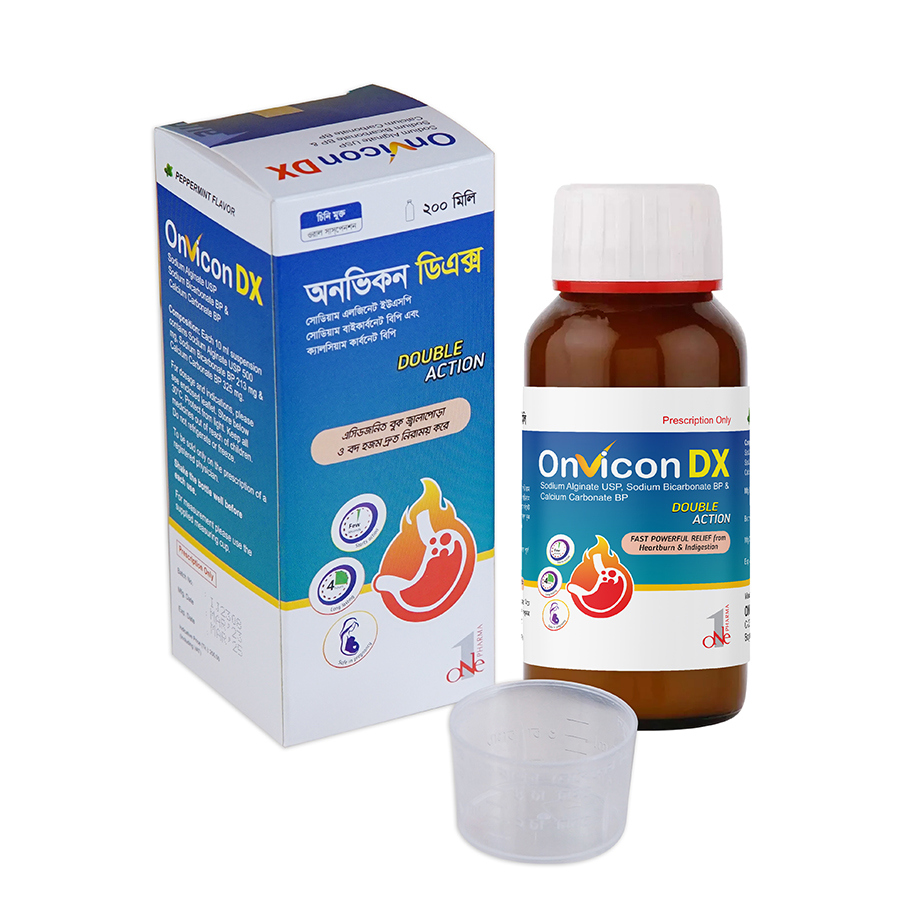 Onvicon DX (500 mg+213 mg+325 mg)/10 ml Oral Suspension Onvicon DX (500 mg+213 mg+325 mg)/10 ml Oral Suspension