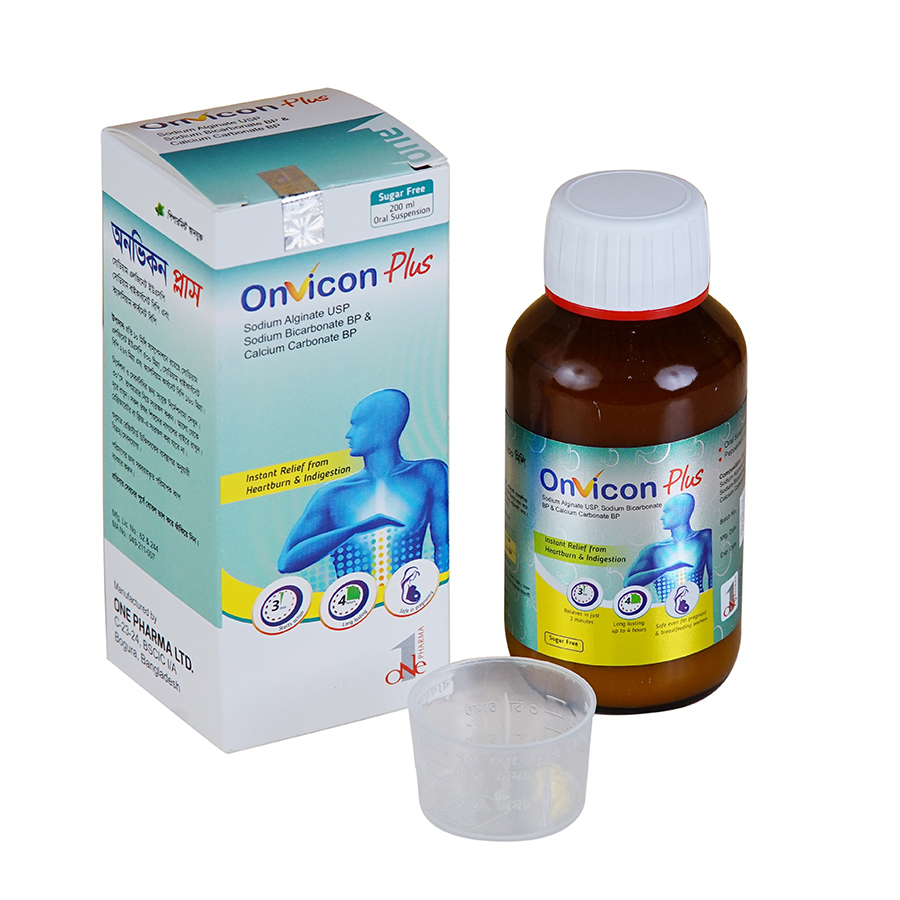 Onvicon Plus (500 mg+267 mg+160 mg)/10 ml Oral Suspension Onvicon Plus (500 mg+267 mg+160 mg)/10 ml Oral Suspension