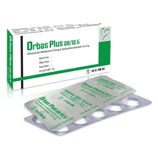 Orbas Plus 20 mg+12.5 mg Tablet Orbas Plus 20 mg+12.5 mg Tablet