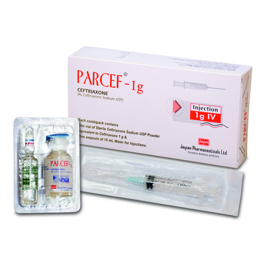 Parcef 1 gm/vial IM Injection