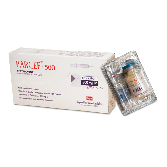 Parcef 500 mg/vial IM Injection