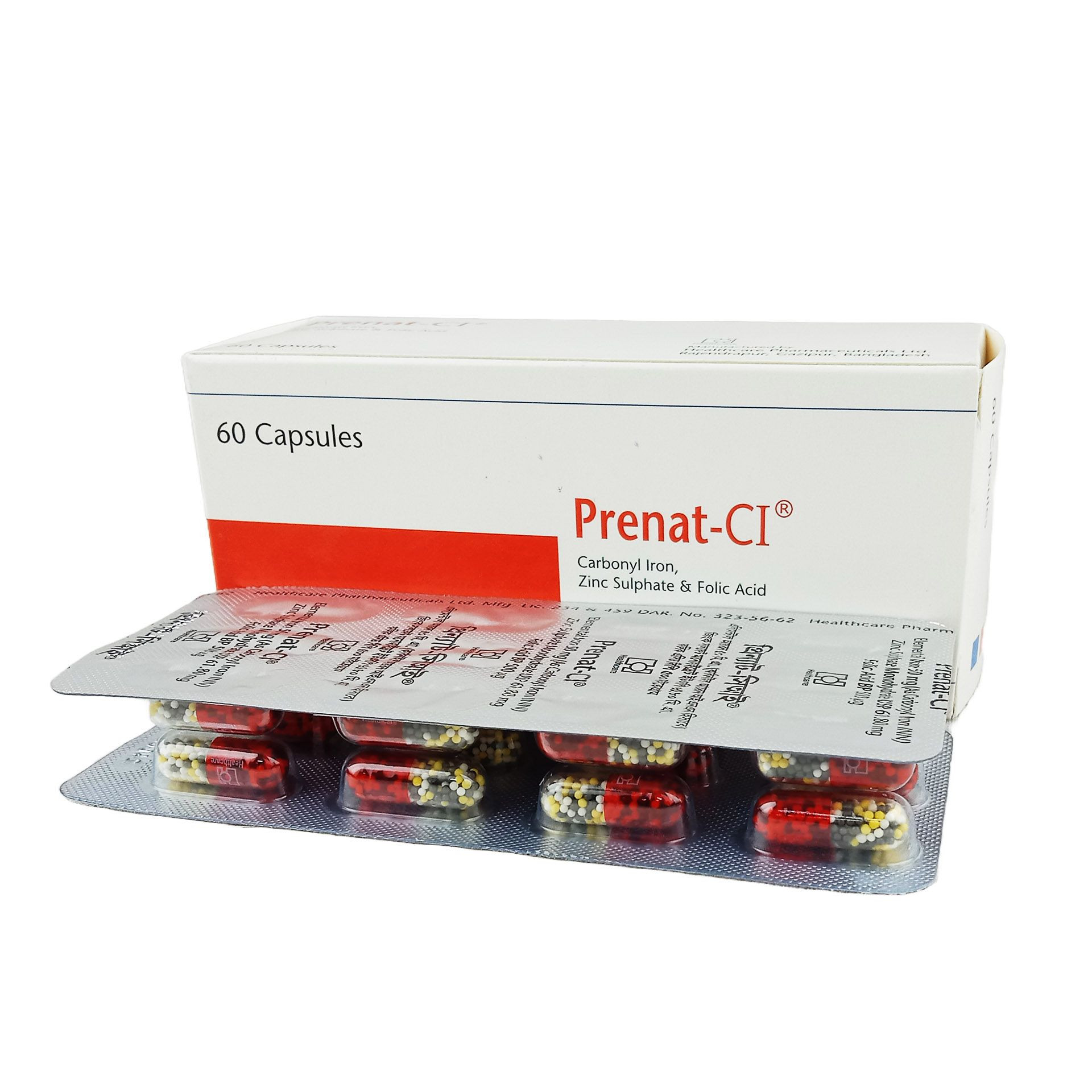 Prenat-CI 50 mg+0.50 mg+61.80 mg Capsule (Timed Release) Prenat-CI 50 mg+0.50 mg+61.80 mg Capsule (Timed Release)