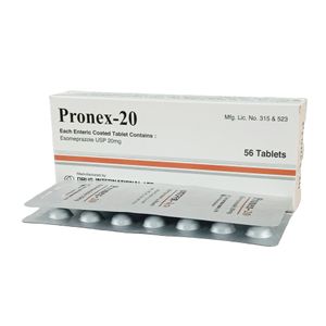 Pronex 20 mg Capsule (Enteric Coated Pellets) Pronex 20 mg Capsule (Enteric Coated Pellets)