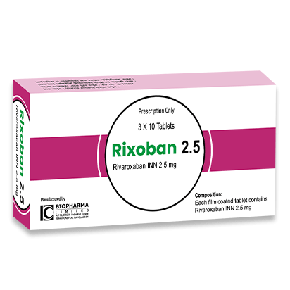 Rixoban 2.5 mg Tablet Rixoban 2.5 mg Tablet