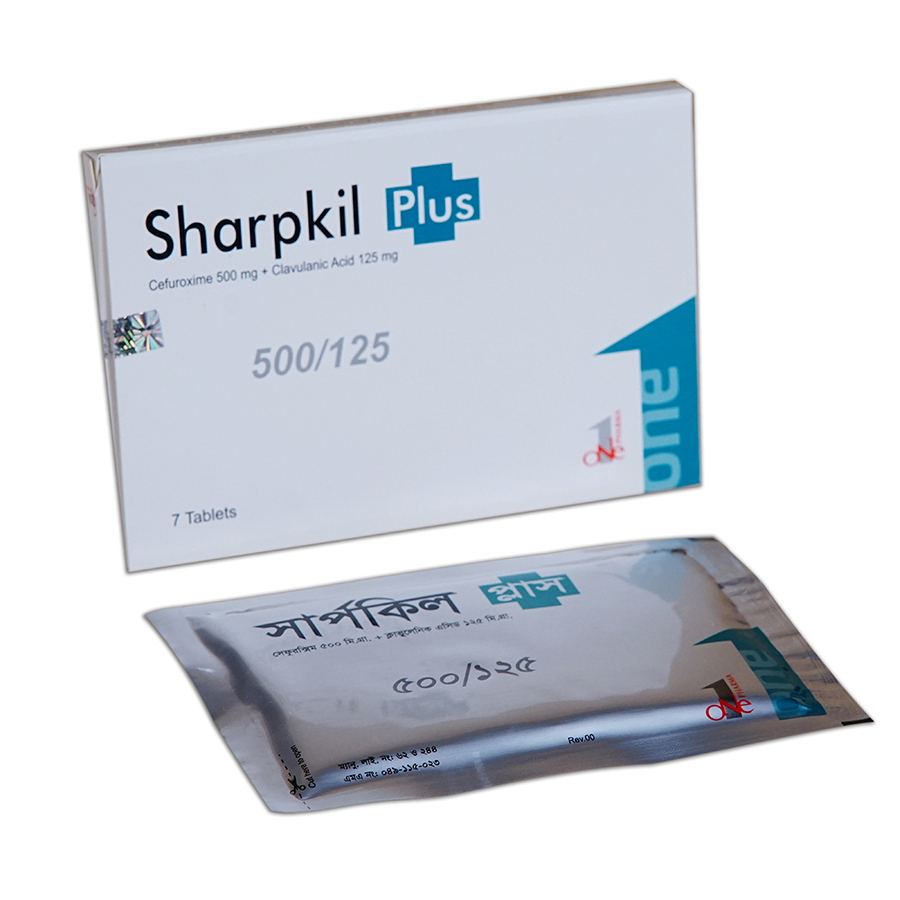 Sharpkil Plus 500 mg+125 mg Tablet