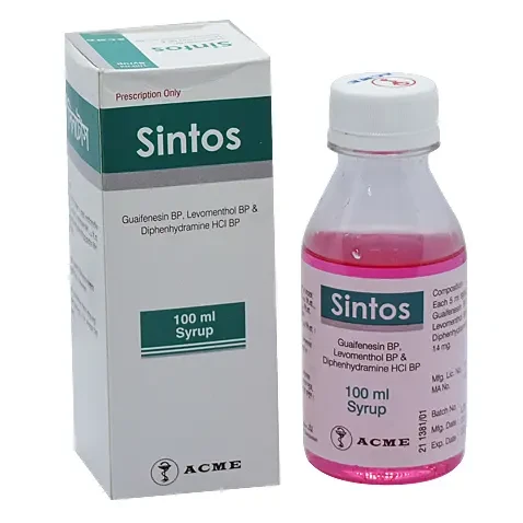Sintos (100 mg+1.1 mg+14 mg)/5 ml Syrup Sintos (100 mg+1.1 mg+14 mg)/5 ml Syrup