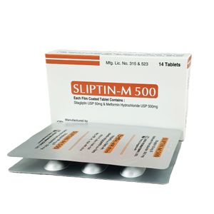 Sliptin-M 50 mg+1000 mg Tablet Sliptin-M 50 mg+1000 mg Tablet
