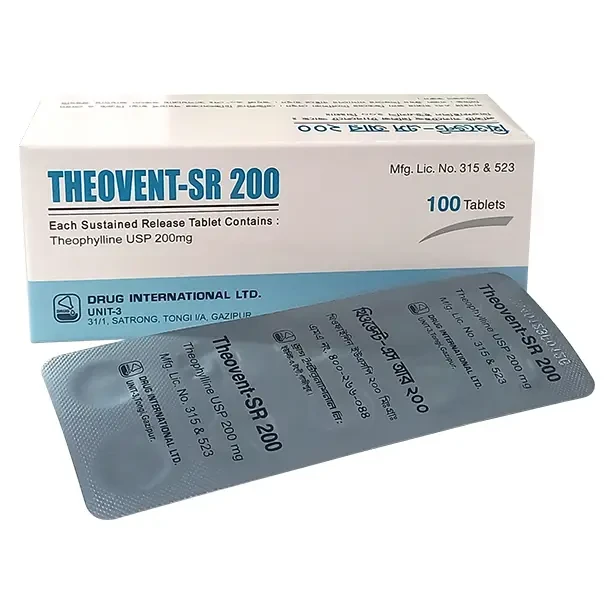 Theovent-SR 200 mg Tablet (Sustained Release) Theovent-SR 200 mg Tablet (Sustained Release)