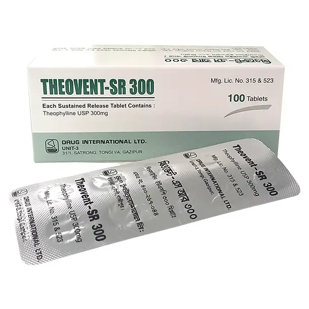 Theovent-SR 300 mg Tablet (Sustained Release) Theovent-SR 300 mg Tablet (Sustained Release)