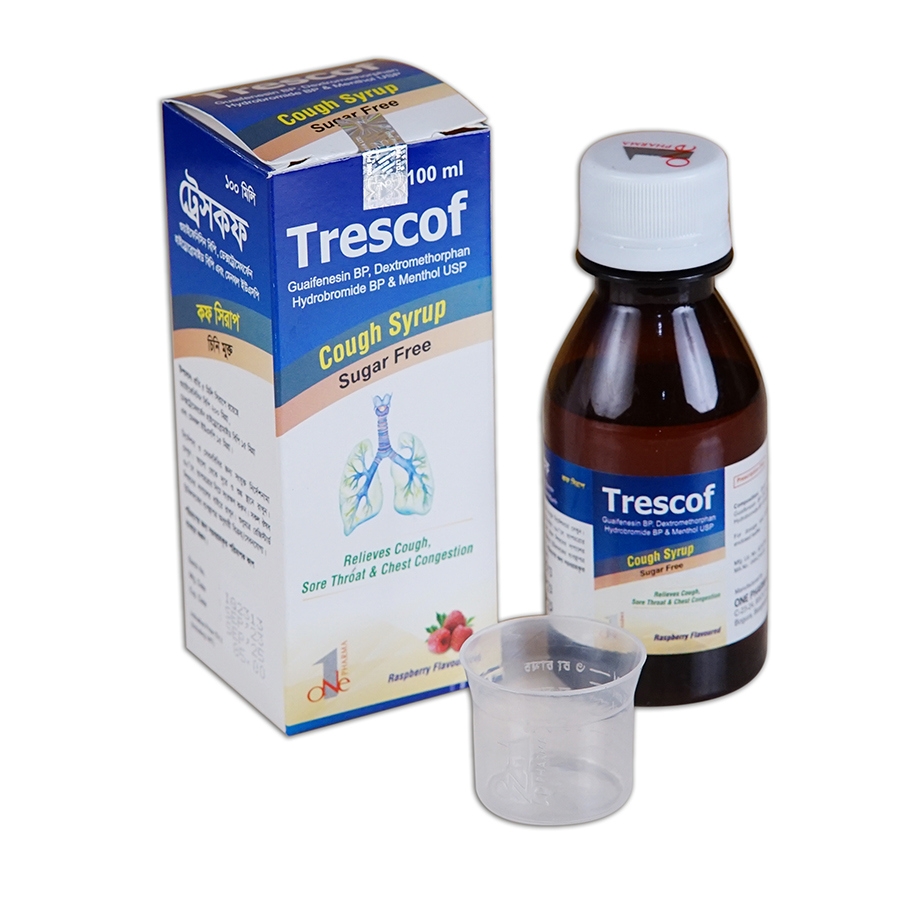 Trescof (200 mg+15 mg+15 mg)/5 ml Syrup