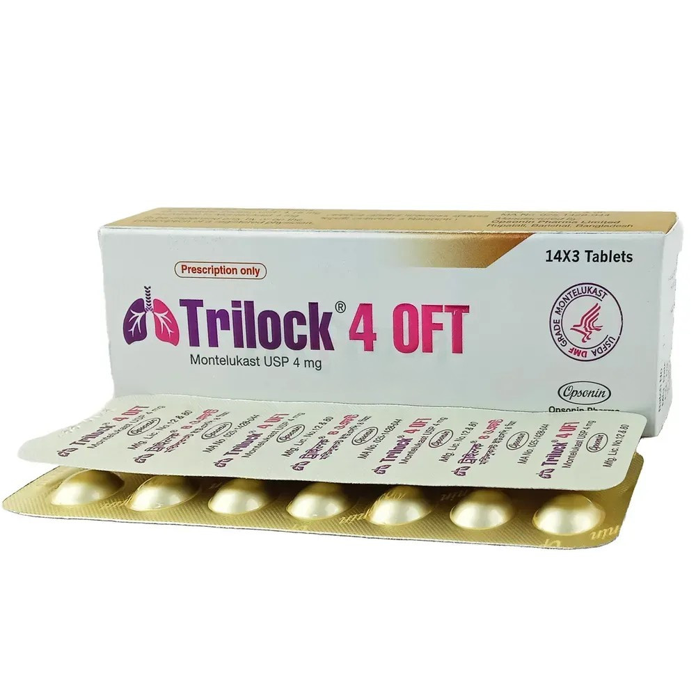 Trilock OFT 4 mg Flash Tablet Trilock OFT 4 mg Flash Tablet