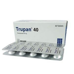 Trupan 40 mg Tablet (Enteric Coated)