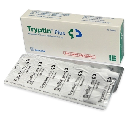 Tryptin Plus 12.5 mg+5 mg Tablet Tryptin Plus 12.5 mg+5 mg Tablet