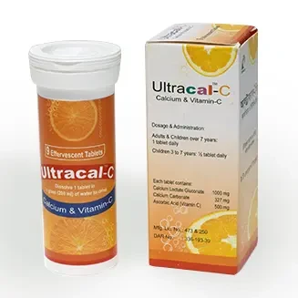 Ultracal-C 1000 mg+327 mg+500 mg Effervescent Tablet Ultracal-C 1000 mg+327 mg+500 mg Effervescent Tablet