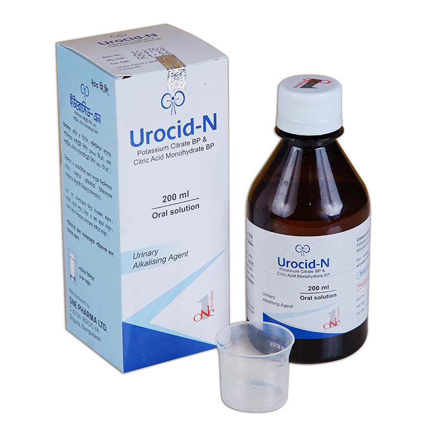 Urocid-N (1500 mg+250 mg)/5 ml Oral Solution