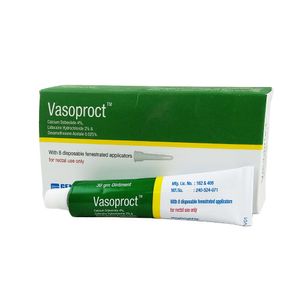Vasoproct 4%+2%+0.025% Rectal Ointment Vasoproct 4%+2%+0.025% Rectal Ointment