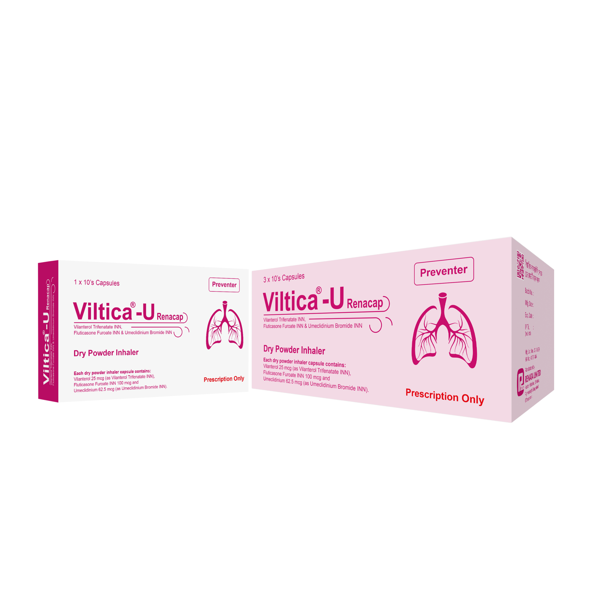 Viltica-U 25 mcg+100 mcg+62.5 mcg Inhalation Capsule