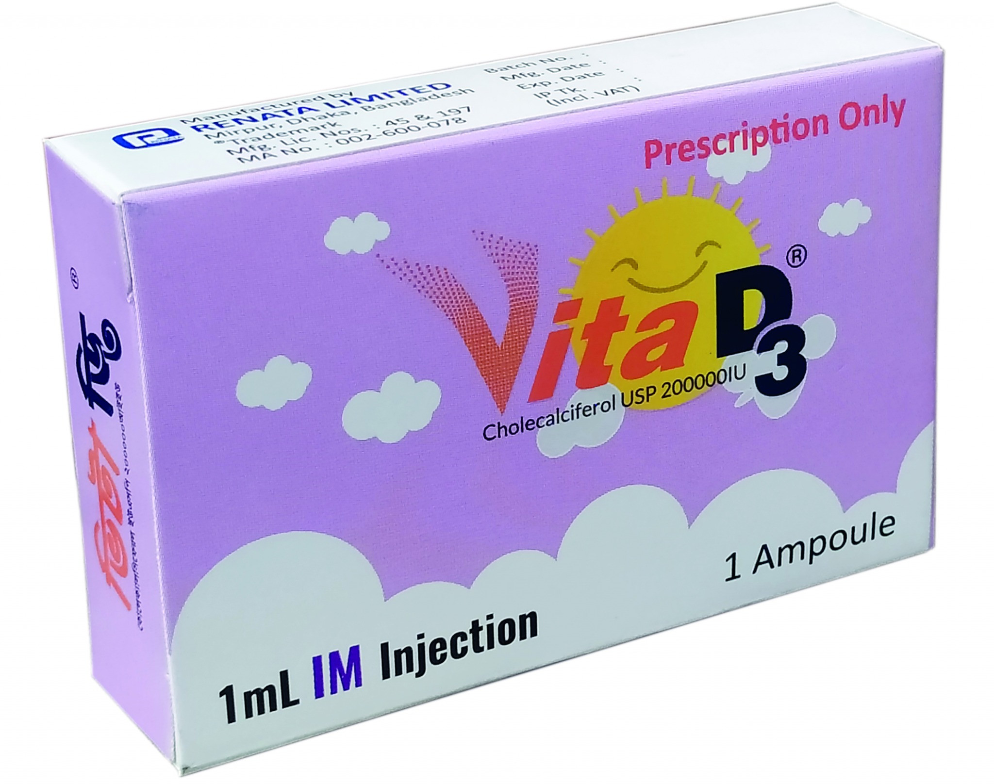 Vita D3 200000 IU/ml IM Injection