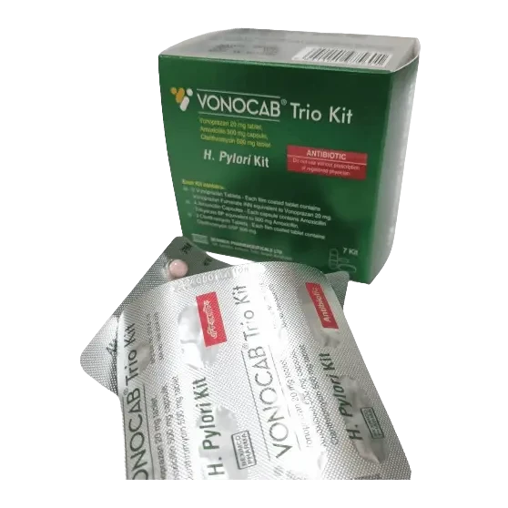 Vonocab Trio 40 mg+2000 mg+1000 mg Tablet Vonocab Trio 40 mg+2000 mg+1000 mg Tablet